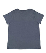 Load image into Gallery viewer, Ladies Curvy (V-Neck) -- Fine Jersey T-shirt --  Vintage Denim Color
