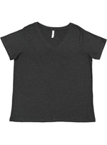 Load image into Gallery viewer, Ladies Curvy (V-Neck) -- Fine Jersey T-shirt --  Vintage Smoke Color

