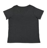 Load image into Gallery viewer, Ladies Curvy (V-Neck) -- Fine Jersey T-shirt --  Vintage Smoke Color
