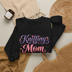 Load image into Gallery viewer, Knitting Mom Sweatshirt — Cute Halloween Knitting Crewneck for Knitters
