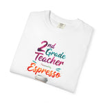 Load image into Gallery viewer, 2nd Grade Teacher Powered by Espresso T-Shirt
