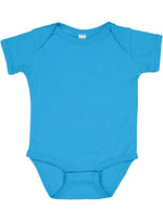 Load image into Gallery viewer, Short Sleeve -- Baby Bodysuit -- 100% Cotton -- Aqua
