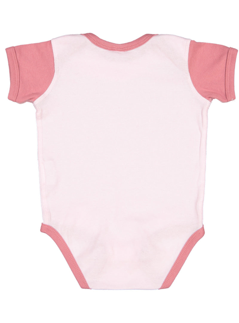 Short Sleeve -- Baby Onesie / Bodysuit -- 100% Cotton -- Light Pink / Mauvelous