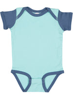 Load image into Gallery viewer, Short Sleeve -- Baby Onesie / Bodysuit -- 100% Cotton -- Chill / Indigo
