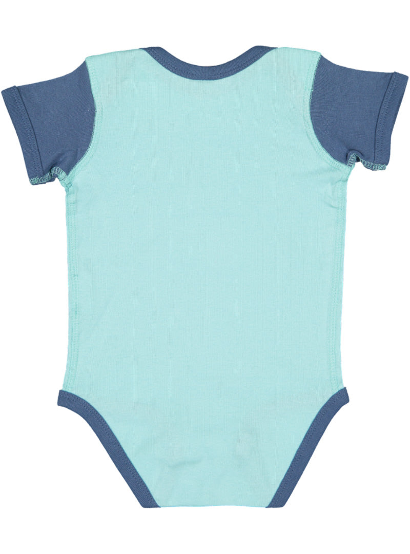 Short Sleeve -- Baby Onesie / Bodysuit -- 100% Cotton -- Chill / Indigo