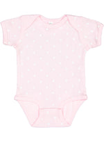 Load image into Gallery viewer, Short Sleeve -- Baby Bodysuit -- 100% Cotton -- Light Pink with Dots

