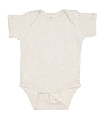Load image into Gallery viewer, Short Sleeve -- Baby Bodysuit -- 100% Cotton -- Natural Heather
