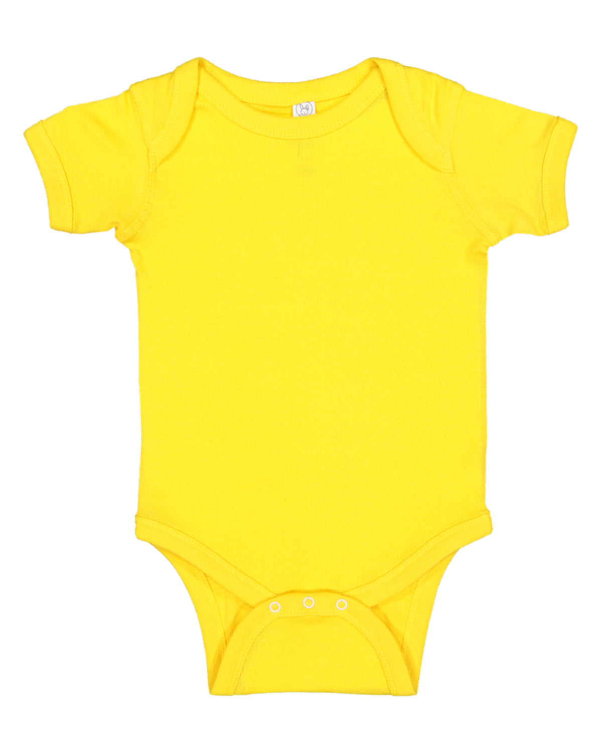 Short Sleeve -- Baby Bodysuit / Onesie -- 100% Cotton -- Yellow