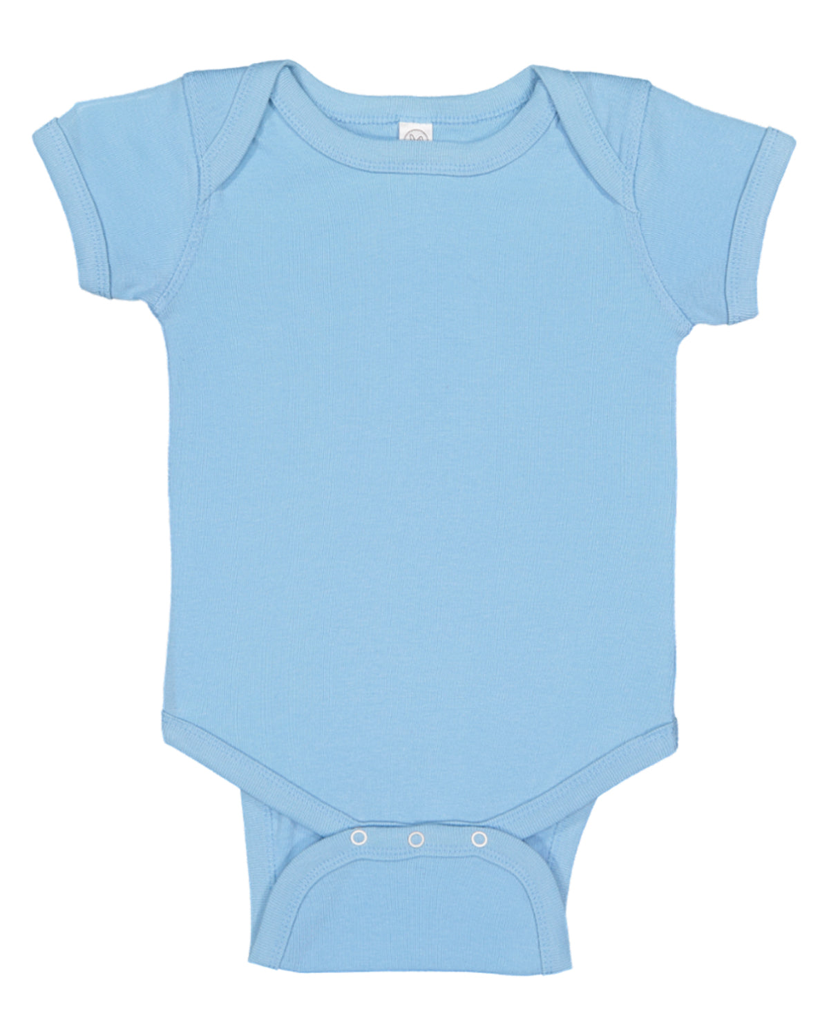 Short Sleeve -- Baby Bodysuit / Onesie -- 100% Cotton -- Light Blue