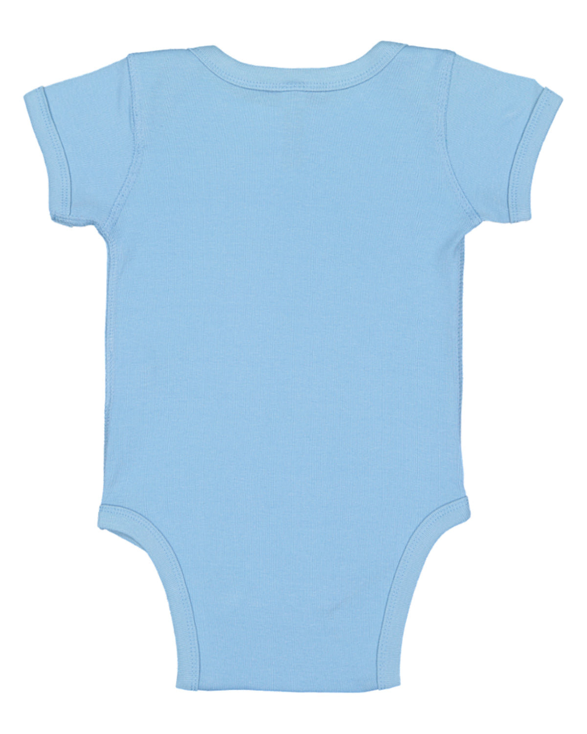 Short Sleeve -- Baby Bodysuit / Onesie -- 100% Cotton -- Light Blue