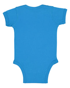 Short Sleeve -- Baby Bodysuit / Onesie -- 100% Cotton -- Cobalt