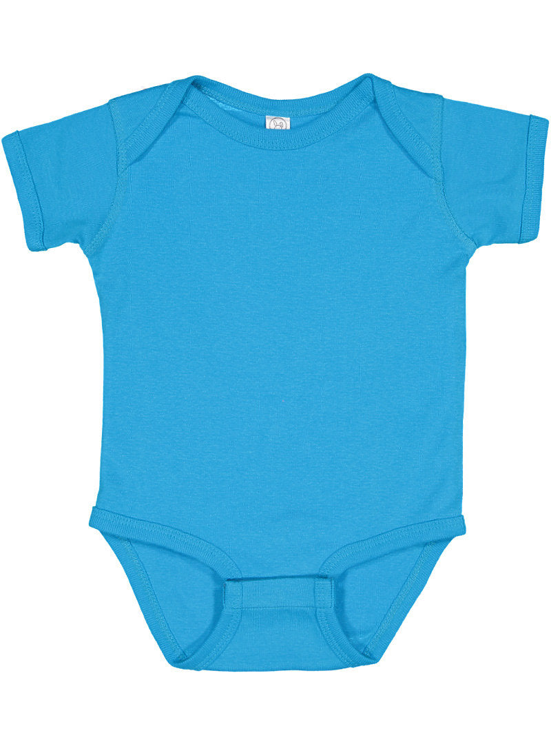 Short Sleeve -- Baby Bodysuit / Onesie -- 100% Cotton -- Aqua