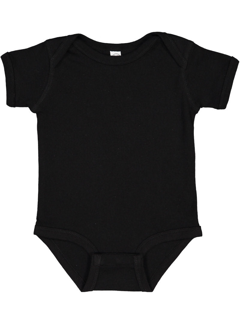 Short Sleeve -- Baby Bodysuit / Onesie -- 100% Cotton -- Black