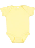 Load image into Gallery viewer, Short Sleeve -- Baby Bodysuit -- 100% Cotton -- Light Yellow
