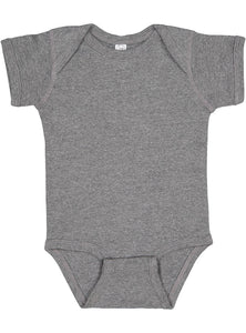 Short Sleeve -- Baby Bodysuit / Onesie -- 100% Cotton -- Granite Heather