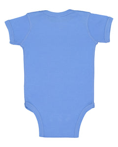 Short Sleeve -- Baby Bodysuit / Onesie -- 100% Cotton -- Carolina Blue