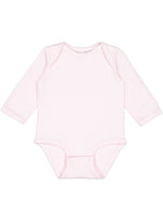 Load image into Gallery viewer, Baby Long Sleeve Jersey Bodysuit - 100% Cotton -- Light Pink
