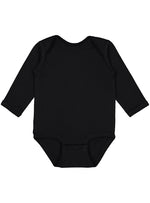 Load image into Gallery viewer, Baby Long Sleeve Jersey Bodysuit - 100% Cotton -- Black
