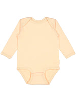 Load image into Gallery viewer, Baby Long Sleeve Jersey Bodysuit - 100% Cotton -- Peachy
