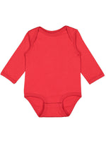 Load image into Gallery viewer, Baby Long Sleeve Jersey Bodysuit - 100% Cotton -- Red
