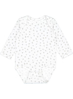 Load image into Gallery viewer, Baby Long Sleeve Jersey Bodysuit - 100% Cotton -- White Spot
