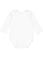 Load image into Gallery viewer, Baby Long Sleeve Jersey Bodysuit - 100% Cotton -- White
