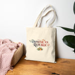 Load image into Gallery viewer, Dominican Republic Cotton Canvas Tote Bag | Beach Bag, Shopping Tote, Eco-Friendly Bag, Gift for Travelers, Reusable Tote
