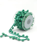 Load image into Gallery viewer, Large Pom Pom String Ribbon, 10 yards Roll -- Width: 1/2&quot; (13mm), Various Colors
