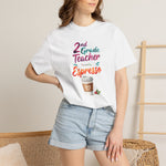 Load image into Gallery viewer, 2nd Grade Teacher Powered by Espresso T-Shirt
