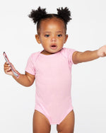 Load image into Gallery viewer, Short Sleeve -- Baby Bodysuit -- 100% Cotton -- Pink
