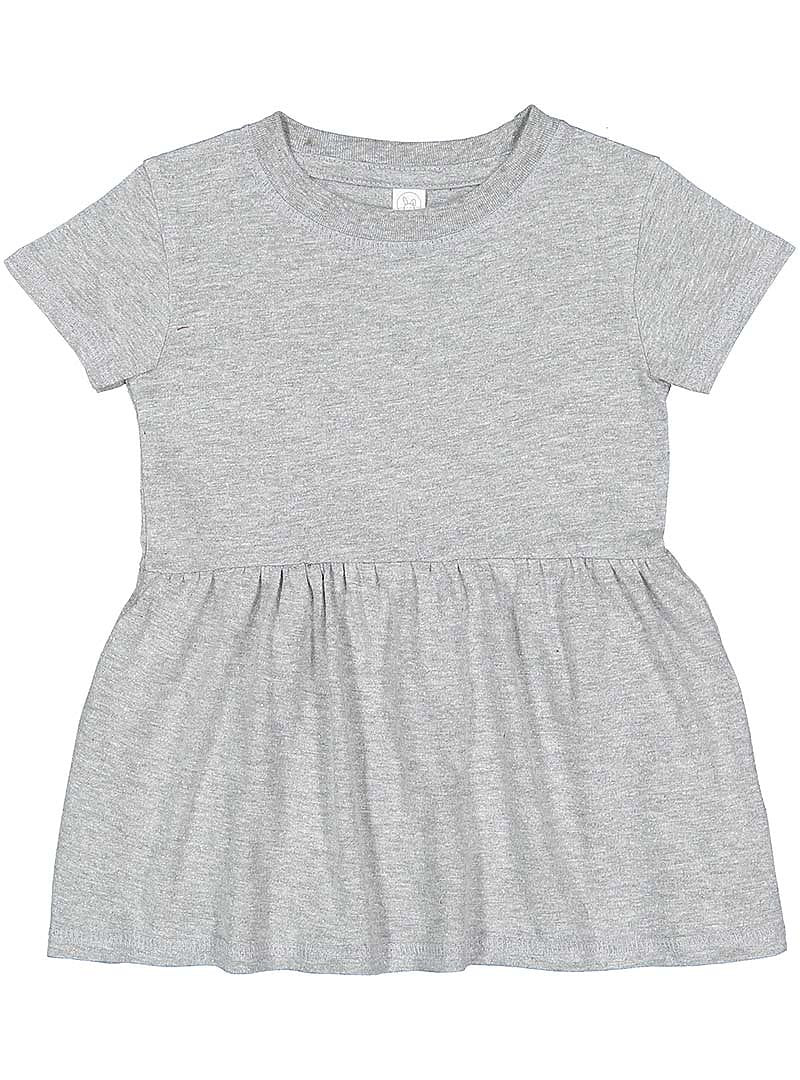 Infant Cotton Fine Jersey Dress ---(Sizes: 6M - 24M) --- Heather