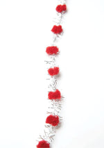 Load image into Gallery viewer, Mini Pom Pom Trim with Metallic Fringe, 10 yards Roll -- Width: 3/8&quot; (10mm), Various Colors
