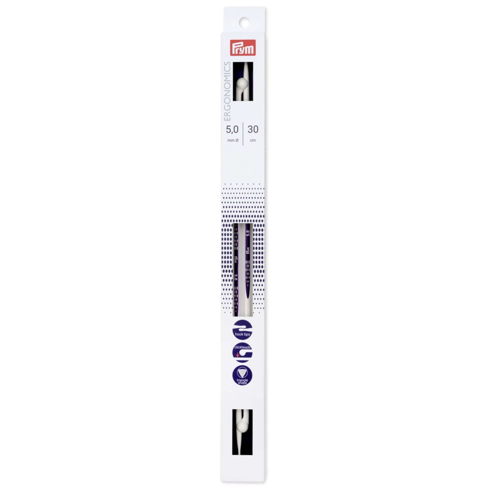 12" --- Single Point --- Ergonomic Knitting Needles, Various Sizes by Prym®