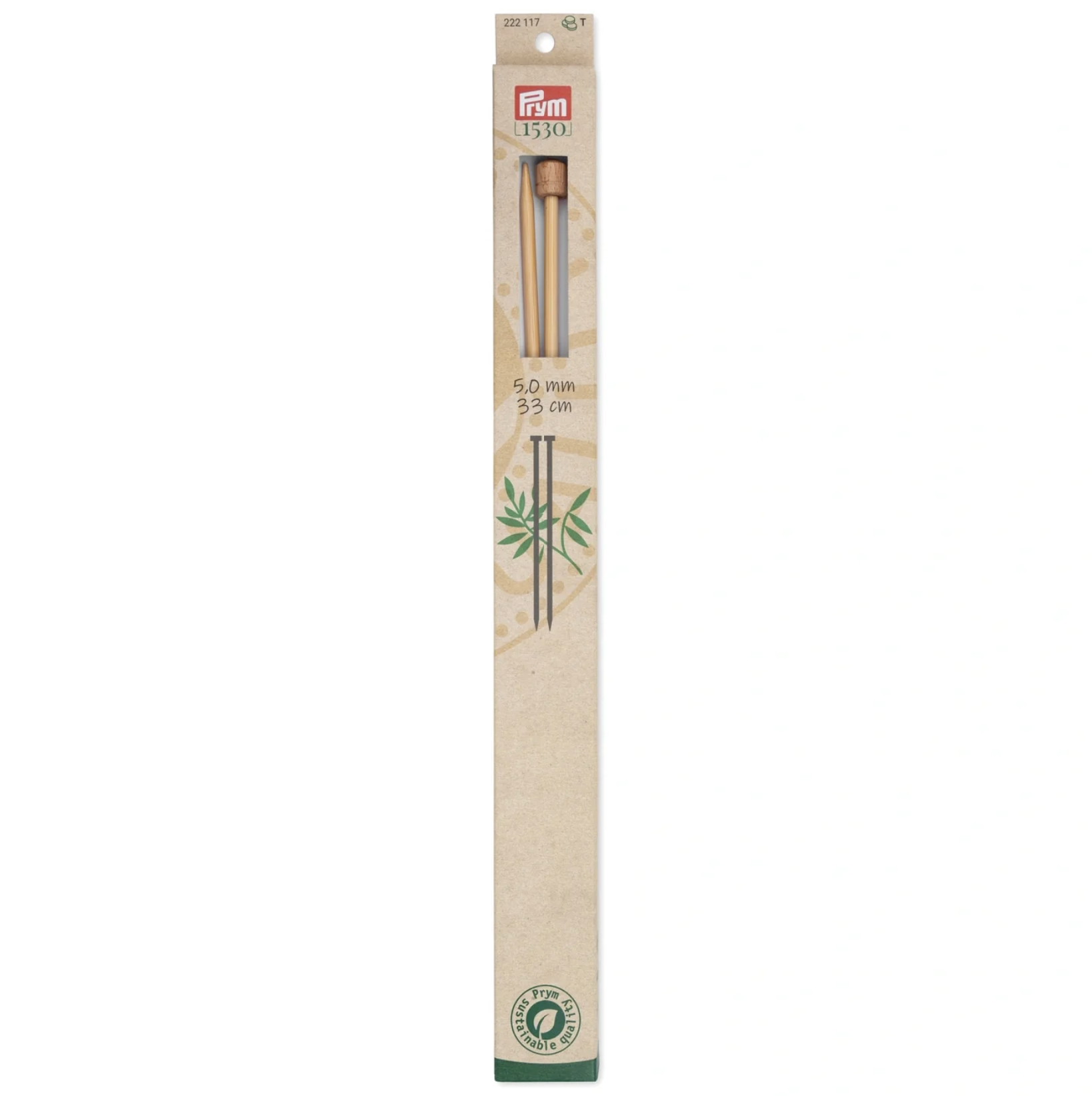 13" --- Single Point --- Bamboo Knitting Needles, Various Sizes by Prym®