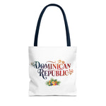 Load image into Gallery viewer, Tote Bag featuring Dominican Republic Design, Beach Bag, Travel Tote, Floral Tote, Summer Accessory, Gift for Travelers
