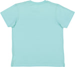 Load image into Gallery viewer, Chill color blank youth cotton fine jersey crew neck T-shirt shown from the back on a white background.
