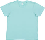 Load image into Gallery viewer, Chill color blank youth cotton fine jersey crew neck T-shirt shown from the front on a white background.
