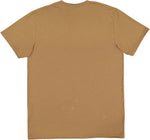 Load image into Gallery viewer, Coyote Brown blank youth cotton fine jersey crew neck T-shirt shown from the back on a white background.
