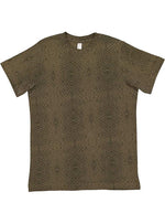 Load image into Gallery viewer, Green reptile blank youth cotton fine jersey crew neck T-shirt shown from the front on a white background.

