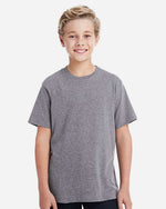 Load image into Gallery viewer, Youth Cotton Fine Jersey T-Shirt -- Granite Heather
