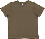Load image into Gallery viewer, Youth Cotton Fine Jersey T-Shirt -- Military Green
