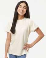 Load image into Gallery viewer, Youth Cotton Fine Jersey T-Shirt -- Natural Heather
