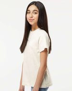 Load image into Gallery viewer, Youth Cotton Fine Jersey T-Shirt -- Natural Heather
