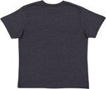 Load image into Gallery viewer, Vintage True Navy blank youth cotton fine jersey crew neck T-shirt shown from the back on a white background.

