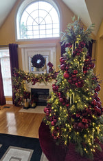 Load image into Gallery viewer, Burgundy --- Ball Ornaments Set --- Assorted Finishes -- Various Sizes by Vickerman®

