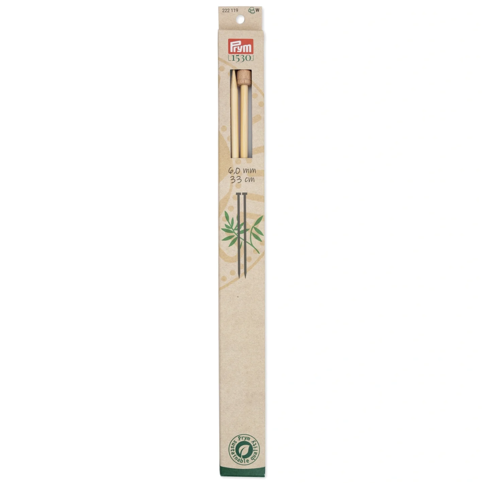 13" --- Single Point --- Bamboo Knitting Needles, Various Sizes by Prym®