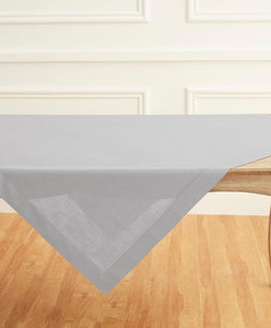 Hemstitched Table Linens (Soft Grey Color)