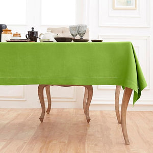 Hemstitched Table Linens (Lime Color)
