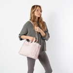 Load image into Gallery viewer, Block Print Tote – Powder Pink
