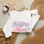 Load image into Gallery viewer, Knitting Mom Sweatshirt — Cute Halloween Knitting Crewneck for Knitters

